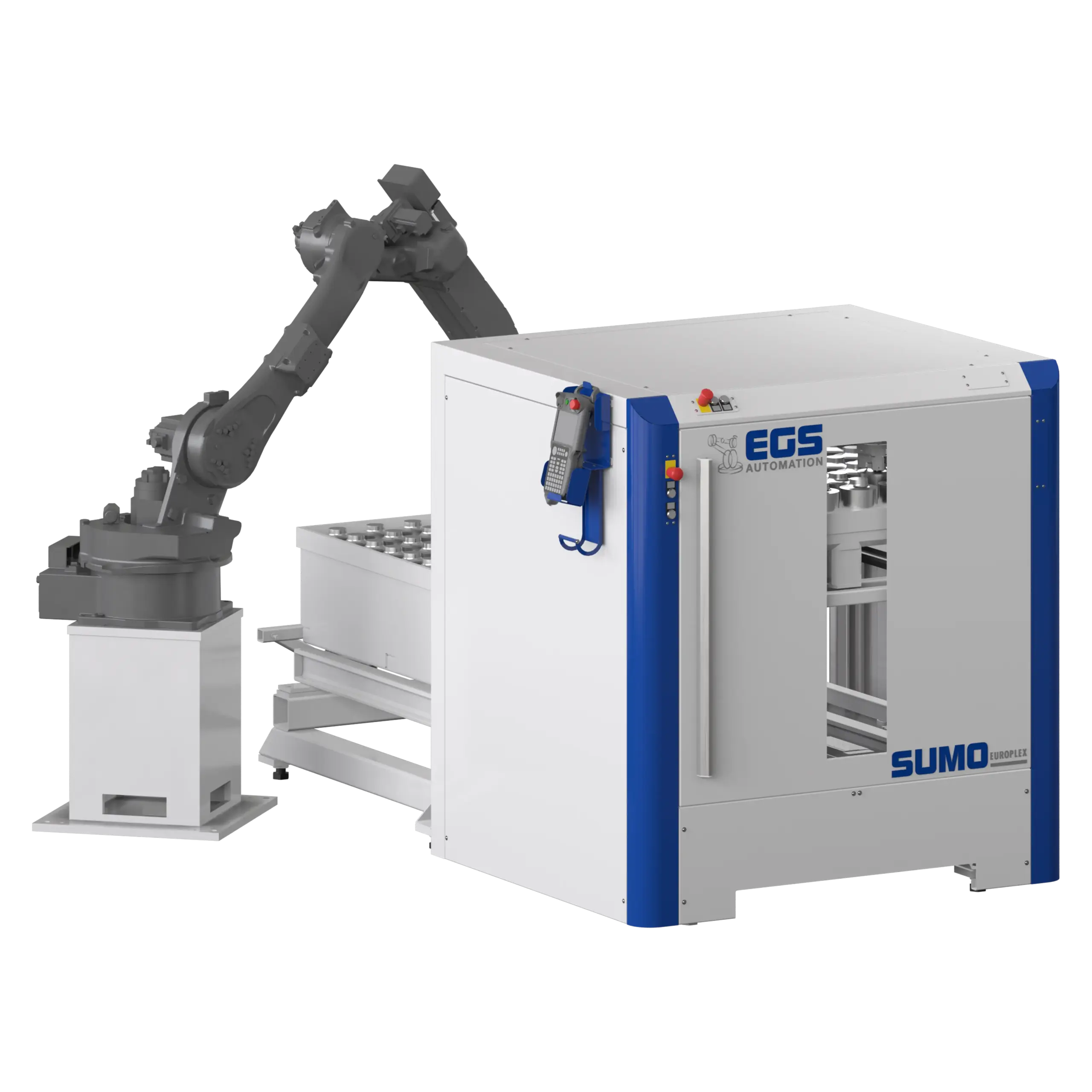 Industrieroboter mit automatisierter Maschine