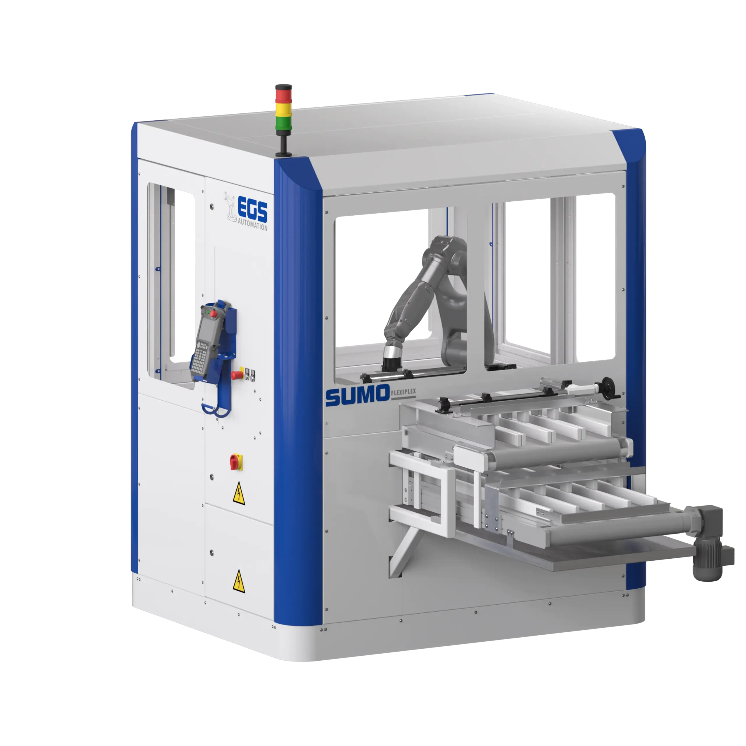 Industrielle Maschine mit Roboterarm