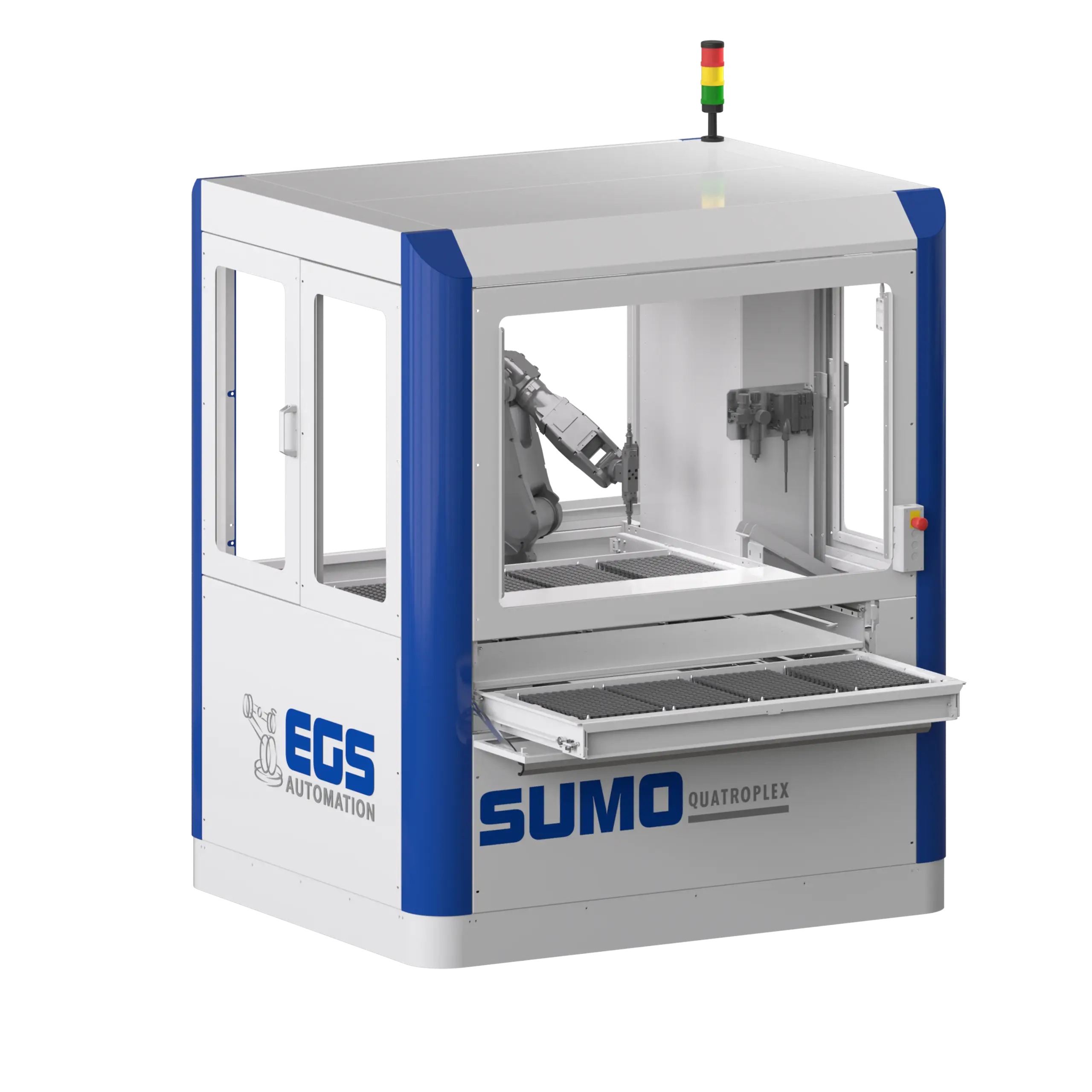 Automatisierte Maschine mit Roboterarm