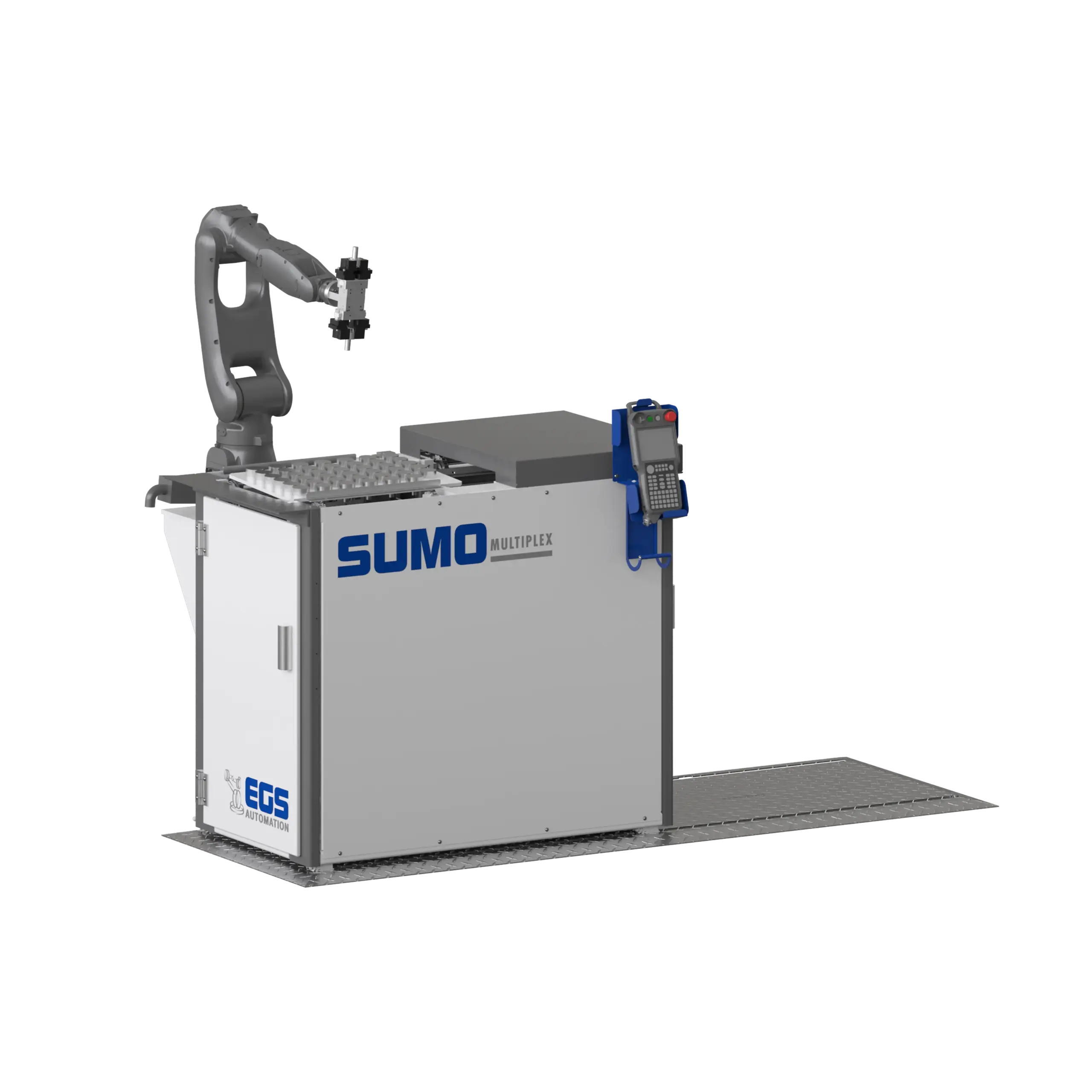 Industrielle Maschine mit Roboterarm